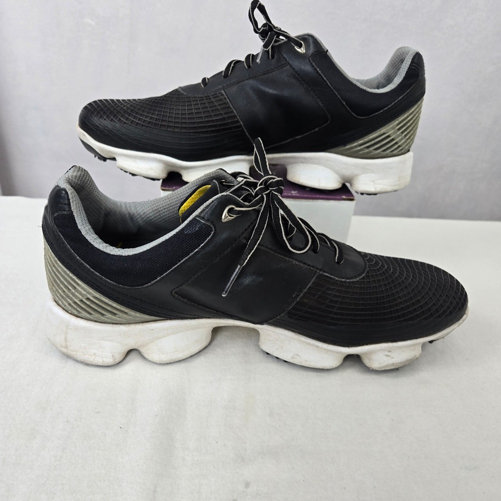 FootJoy FJ HyperFlex 2.0 FTF Mens Golf Shoes Black Silver Soft Spiked 10M 51035 - Picture 4 of 8